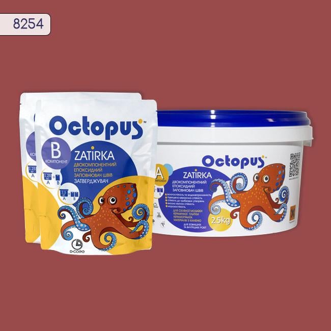 Затирка для плитки Octopus Zatirka 8254 эпоксидная 2,5 кг