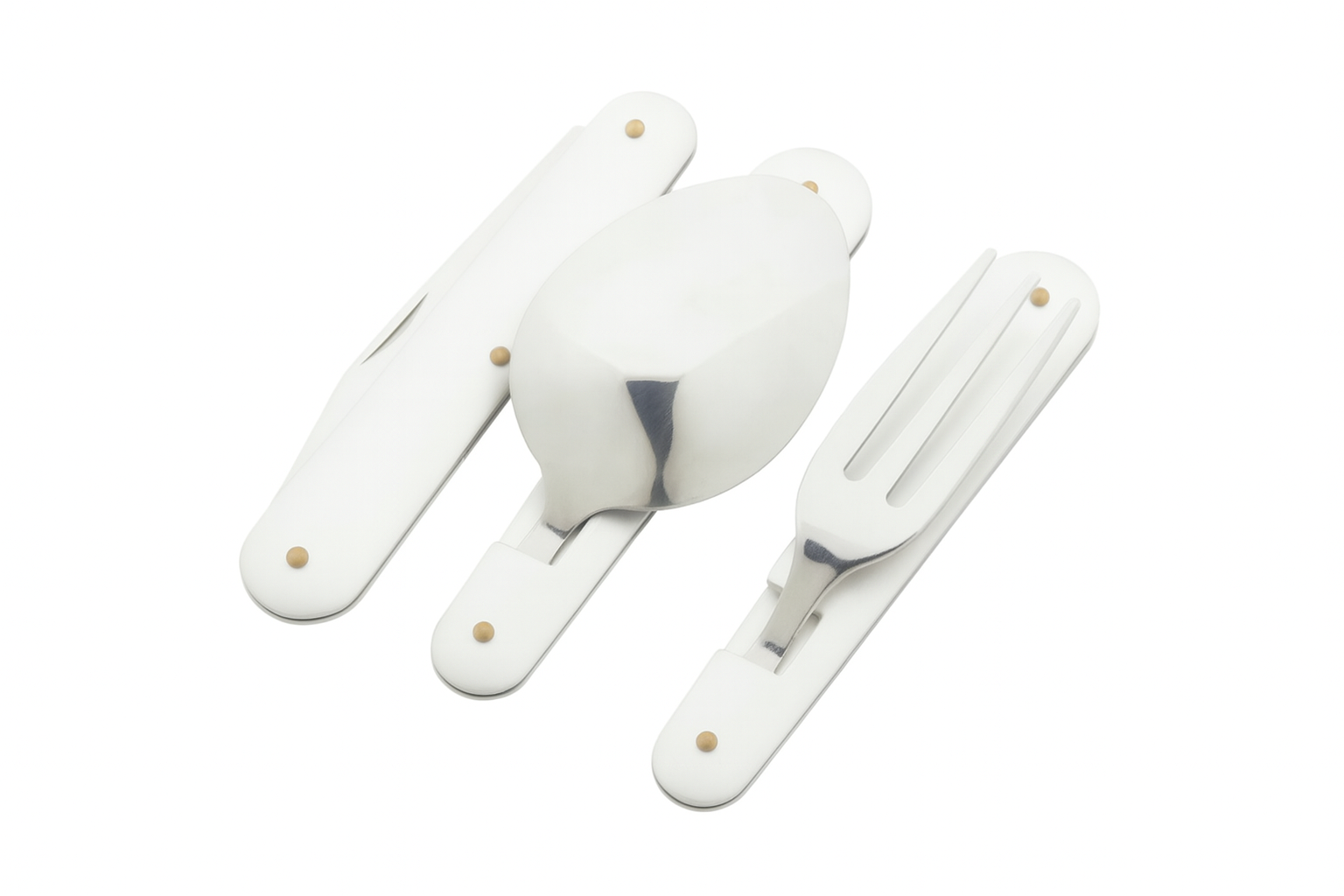 Столовые приборы для кемпинга Traveler K8003 Белый (30835502)