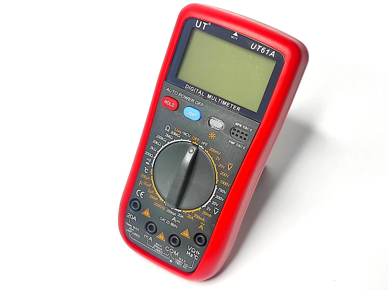 Мультиметр цифровой с термопарой UT61A (1017) - фото 4