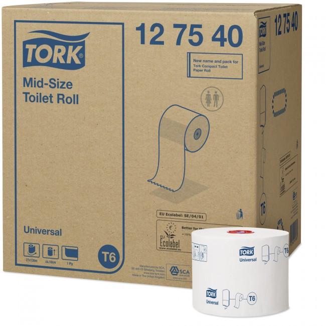 Туалетний папір Tork Mid-size Universal в міні-рулонах 1 шар 135 м (127540) - фото 3