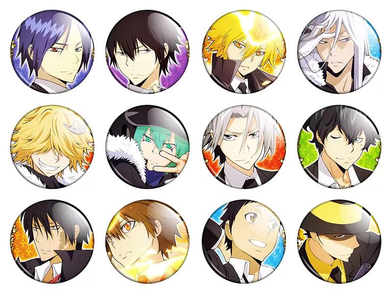 Набір значків Аніме Home Tutor Hitman Reborn! 12 шт. (NZN00388)