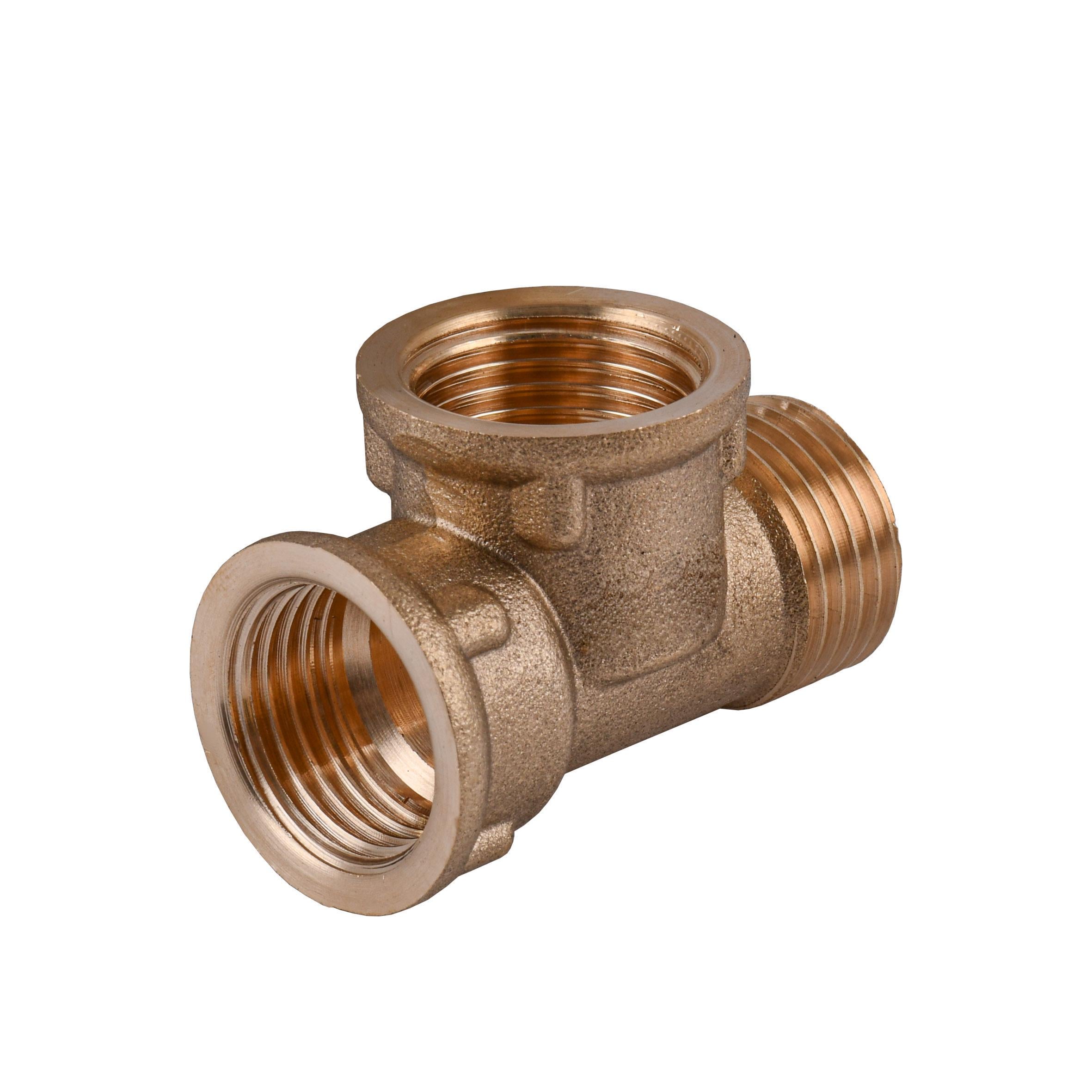 Тройник Optimum LT334S 1/2” ВВЗ латунный (000030990)