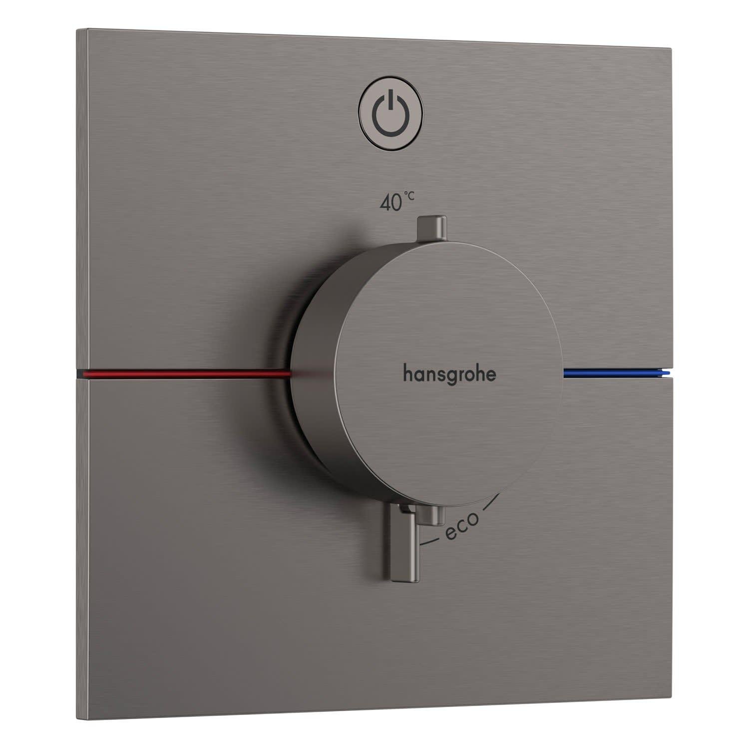 Наружная часть смесителя Hansgrohe ShowerSelect Comfort E 15571340 с термостатом Графитовый (226770)