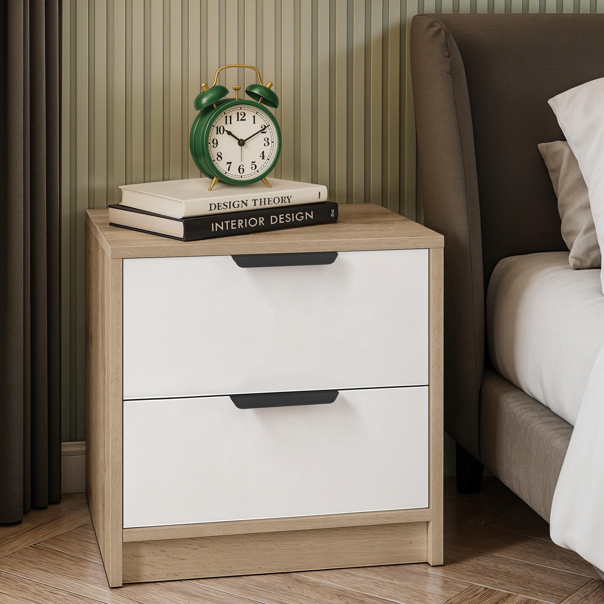 Прикроватная тумба FT-3 450х354х489 мм Дуб Аппалачи/Белый - фото 1 Прикроватная тумба FT-3 450х354х489 мм Дуб Аппалачи/Белый - фото 1