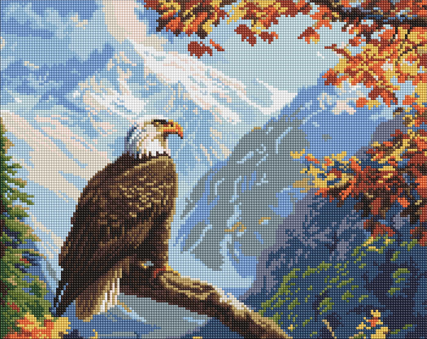 Алмазная мозаика Идейка Вершинный страж 40х50 см (AMO8078)