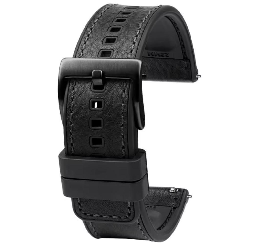Ремешок Primolux Leather Silicone для часов Xiaomi Redmi Watch 5 Active/5 Lite Black (2768681382) - фото 3 Ремешок Primolux Leather Silicone для часов Xiaomi Redmi Watch 5 Active/5 Lite Black (2768681382) - фото 3