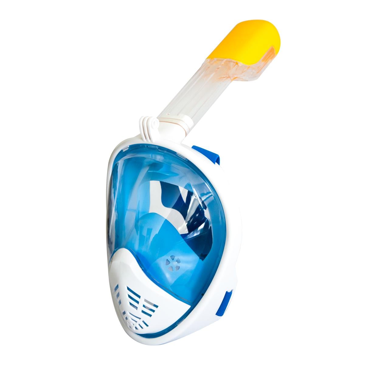 Маска для плавания на все лицо Free Breath M2068G L/XL Синий (1002403-Blue-L/XL)