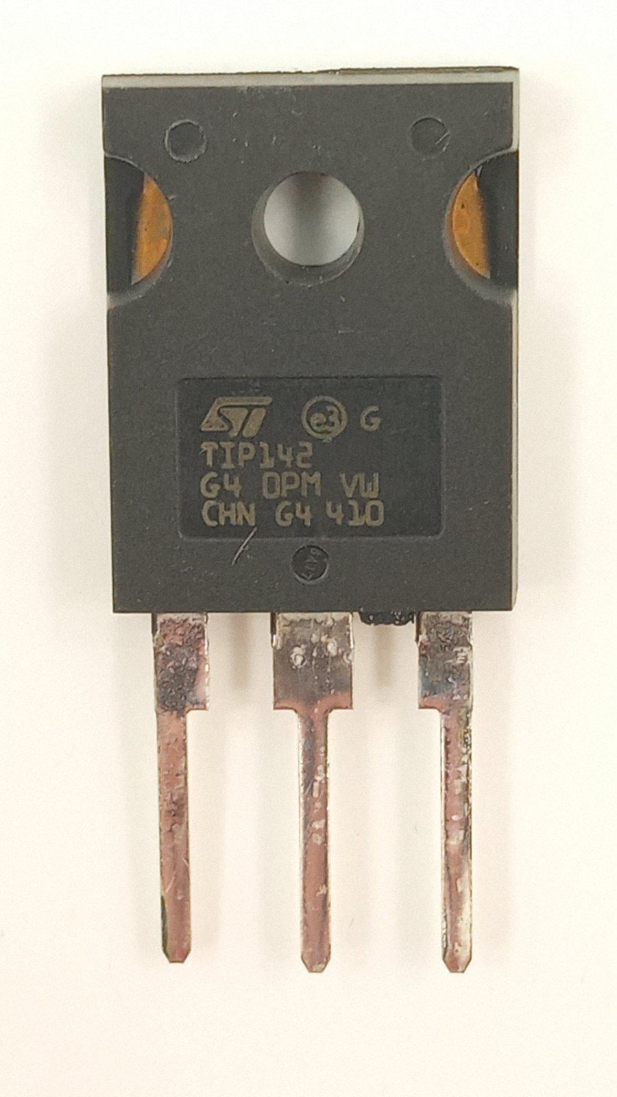 Транзистор TIP142 npn 100V/10A/125Wm h21>1000 TO-218 (07355)