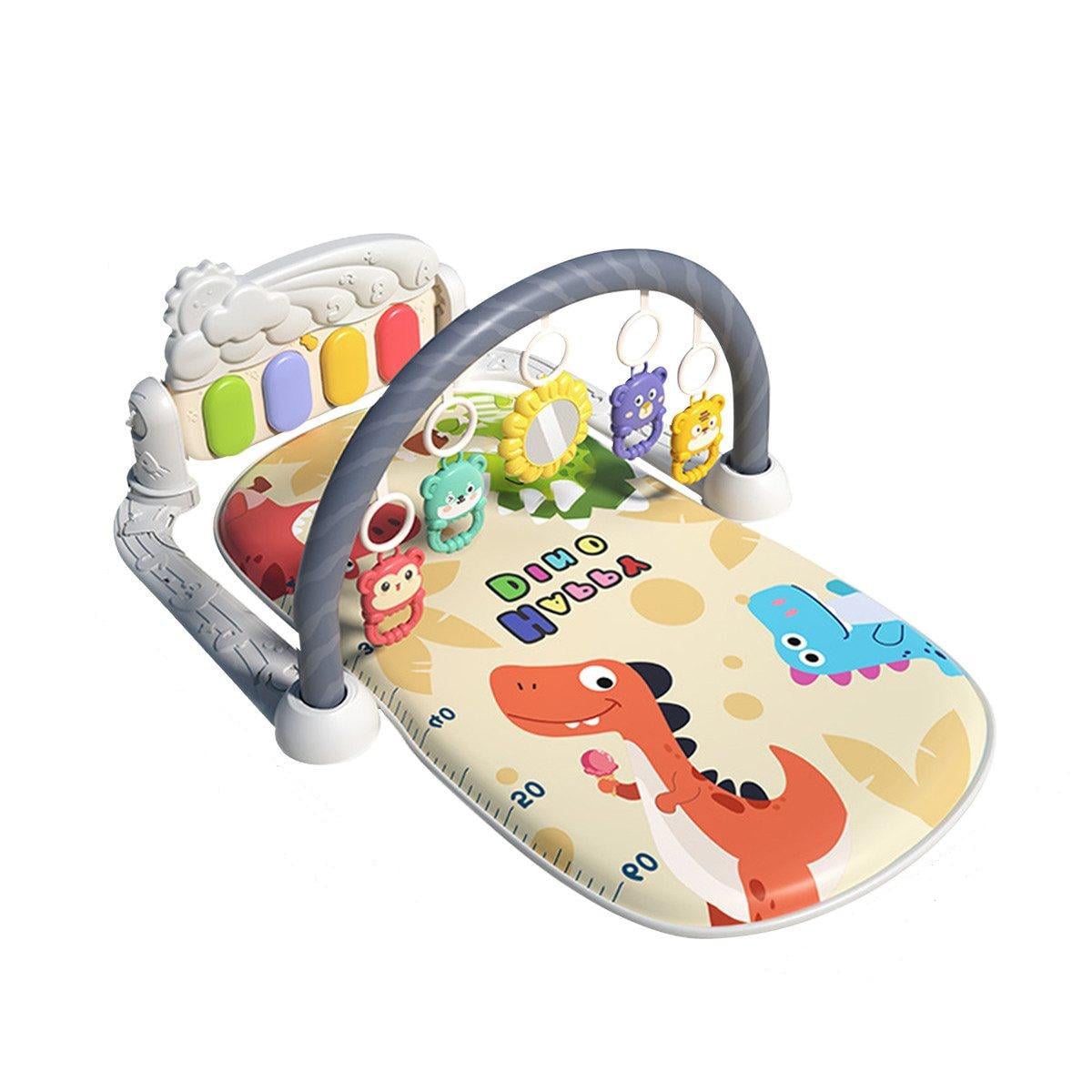 Килимок ігровий Піаніно мелодії підсвічування 5 підвісок брязкальця Різнокольоровий (155322)