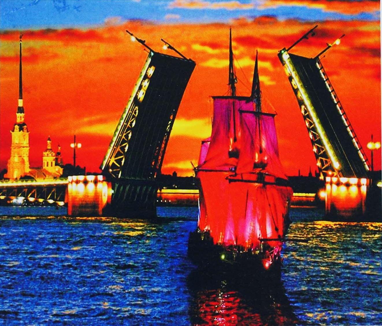 Алмазна мозаїка-картина за номерами TK Group B 72837/30 Розвідний міст в коробці 40х50 см (24710284)