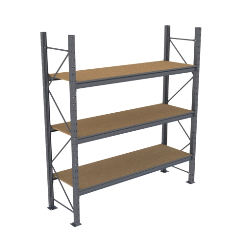 Стелаж Modern-Expo Mini Rack з полицями ДСП основна секція 3 рівні 2127х1850х615 мм (3-3-48) - фото 1