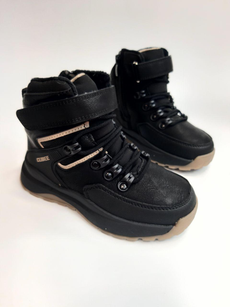 Черевики зимові Clibee для хлопчика р. 32 21 см Чорний (606 HB black)