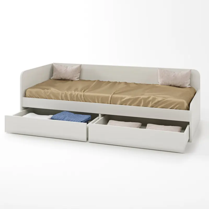 Ліжко односпальне Соната з шухлядами 80х190 см Німфея альба (26760208) - фото 1 Ліжко односпальне Соната з шухлядами 80х190 см Німфея альба (26760208) - фото 1