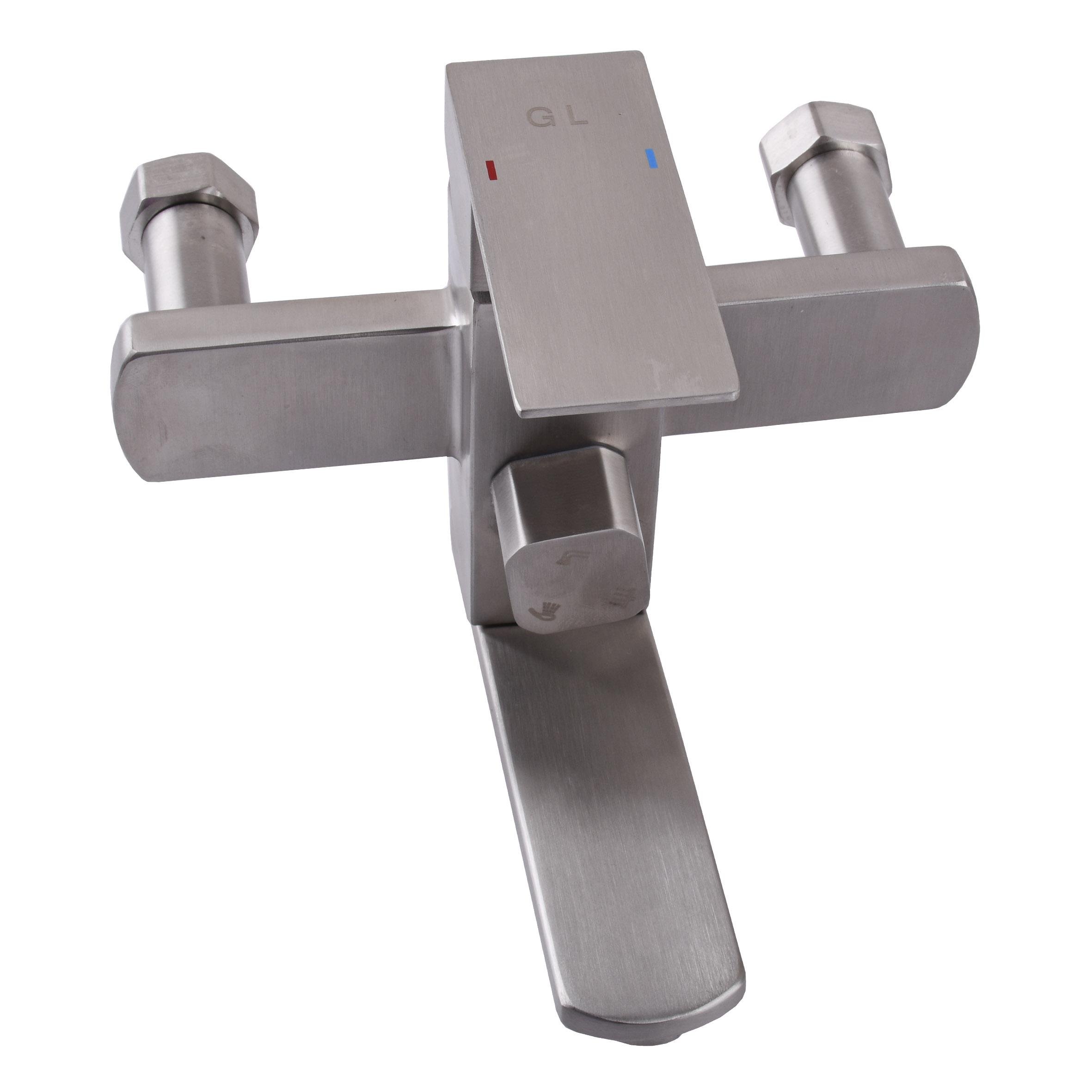 Душова система GLOBUS із нержавіючої сталі з тропічним душем Сатин (000026216) - фото 3 Душова система GLOBUS із нержавіючої сталі з тропічним душем Сатин (000026216) - фото 3