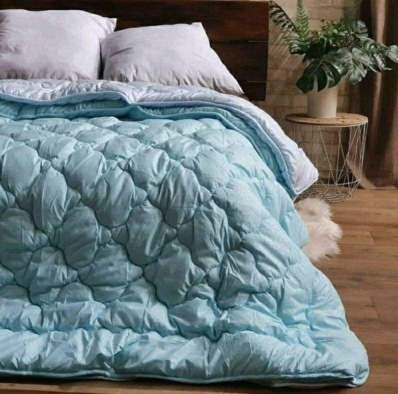 Одеяло полуторное 4 сезона Голубой