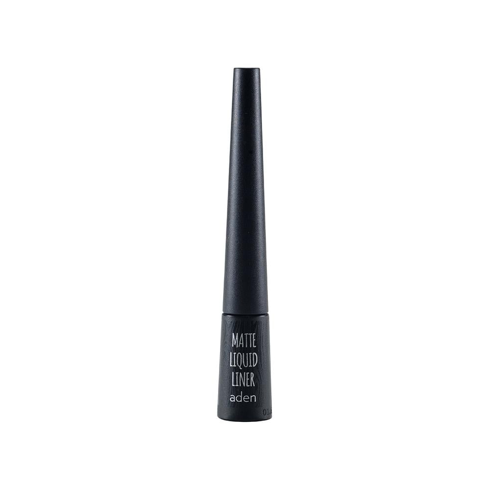 Підводка для повік Aden Cosmetics Matte Liquid Liner Black (a075) - фото 2