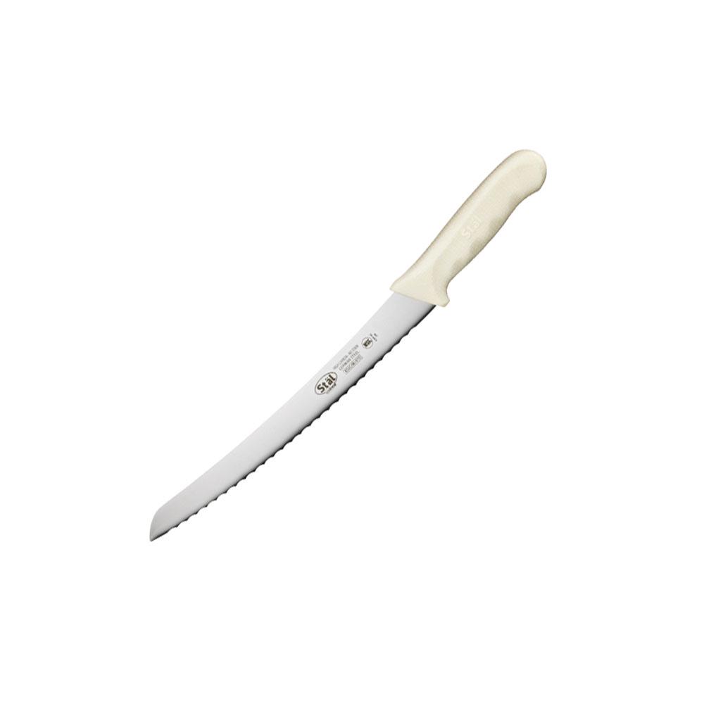 Ніж для хліба Winco STAL зігнутий із пластиковою ручкою 24 см Білий (04278) Ніж для хліба Winco STAL зігнутий із пластиковою ручкою 24 см Білий (04278)