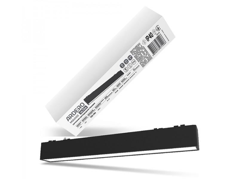 Світильник трековий магнітний світлодіодний Ardero ULTRA 12 Вт 4000K Чорний (MGU402)