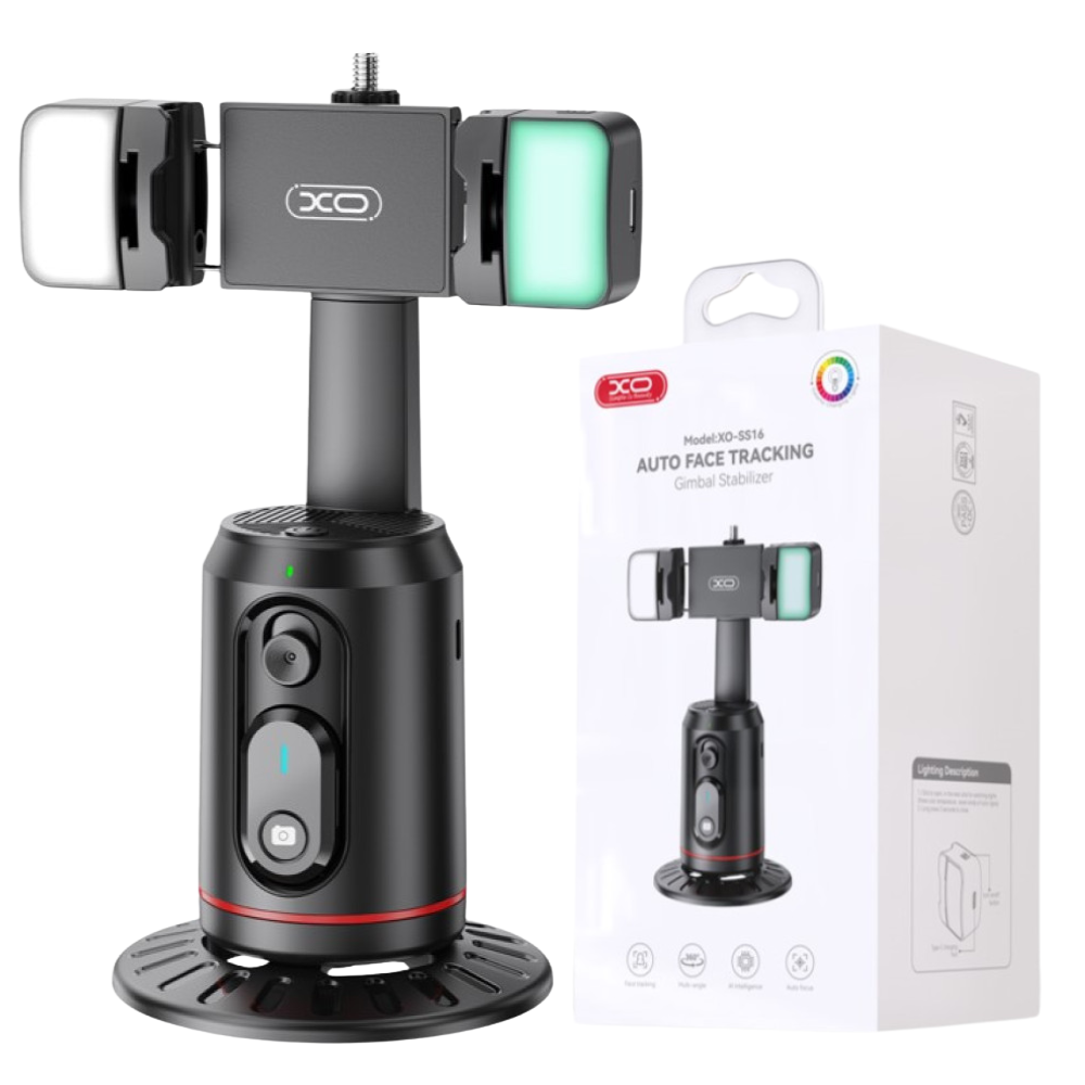 Штатив для телефону XO на стіл з датчиком руху поворотний з пультом Bluetooth (SS16) Штатив для телефону XO на стіл з датчиком руху поворотний з пультом Bluetooth (SS16)