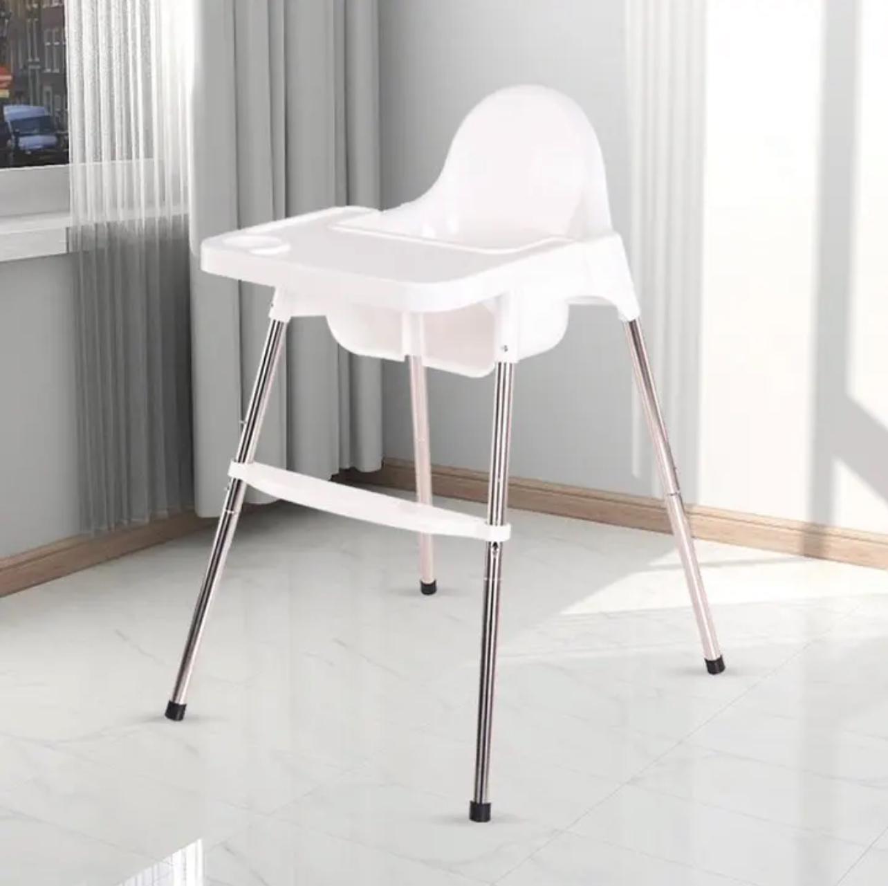 Стільчик для годування з підставкою для ніг та столиком Білий (26327714) - фото 3