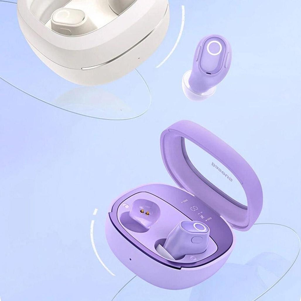 Наушники Baseus Bowie WM02+ True Wireless Earphones Purple (NGTW280105) - фото 3