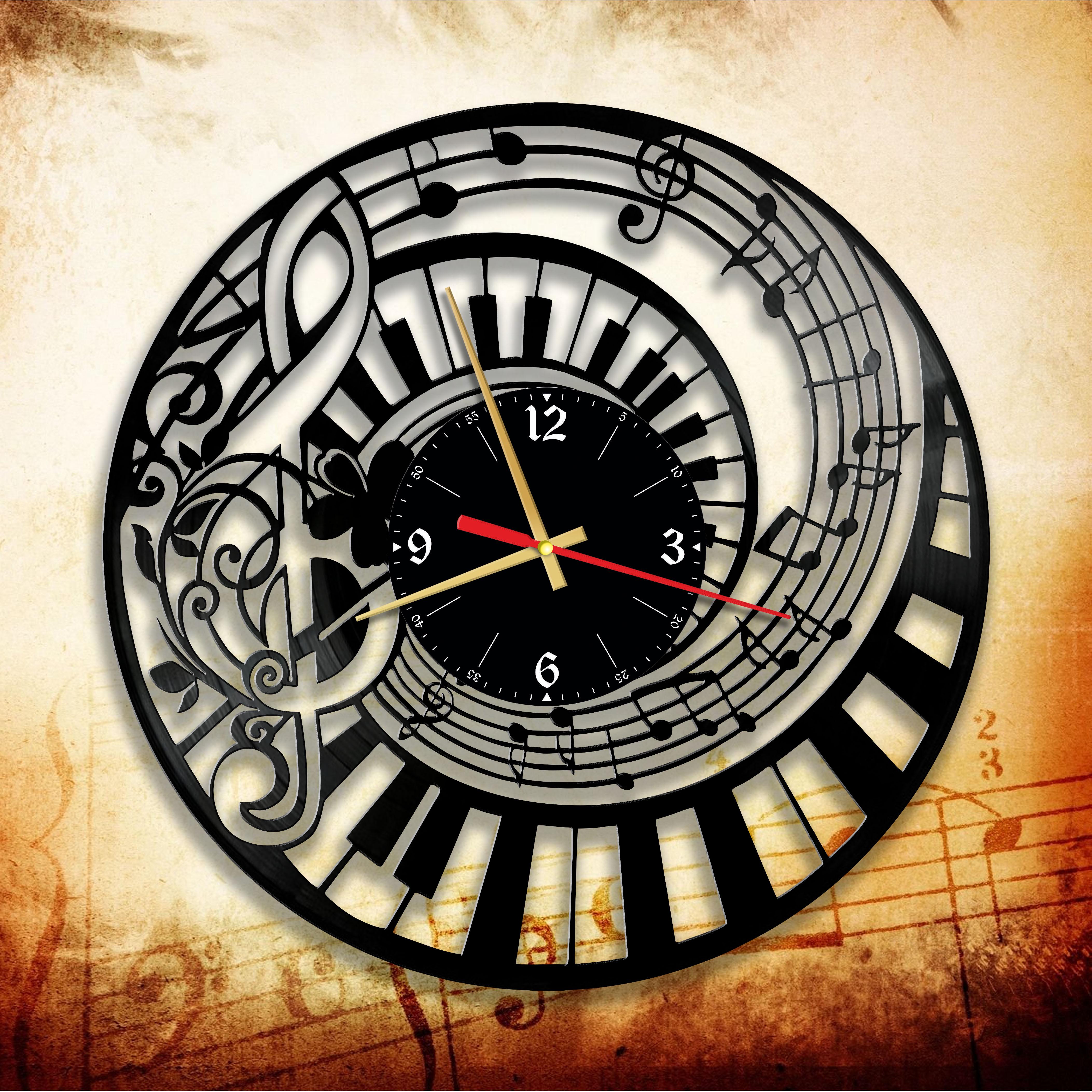 Часы настенные Музыка 3021 из виниловой пластинки