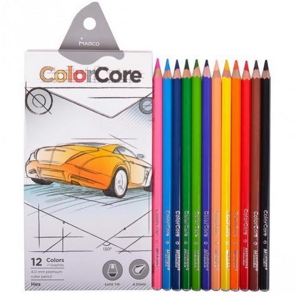 Набір кольорових олівців Marco 12 кольорів (MAR-3100-12)