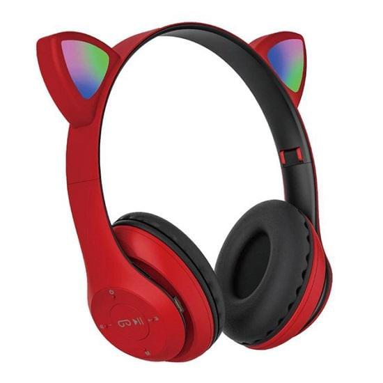 Наушники беспроводные CAT ST71M Кошачьи ушки с LED подсветкой (MG-01805-3)