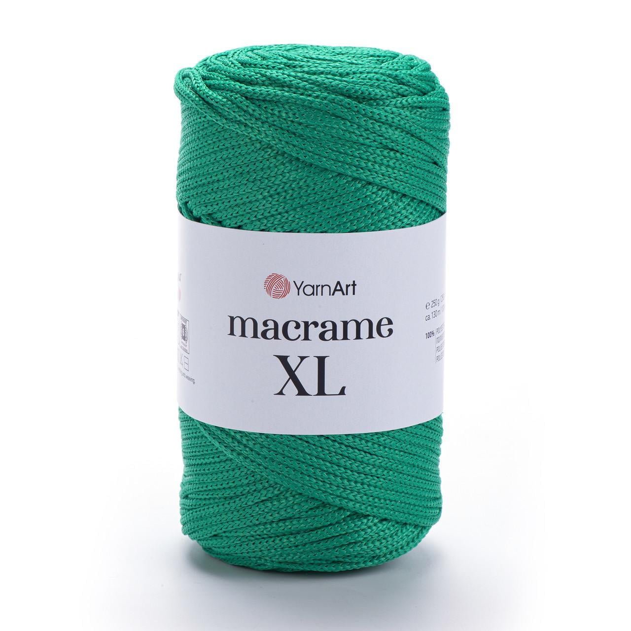 Шнур YarnArt Macrame XL полиэфирный 3 мм 250 г Ярко-зеленый №168 (2528202402) Шнур YarnArt Macrame XL полиэфирный 3 мм 250 г Ярко-зеленый №168 (2528202402)