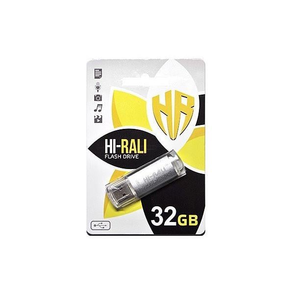 Флешка Hi-Rali USB 32GB Hi-Rali Rocket Series Silver (HI-32GBVCSL)