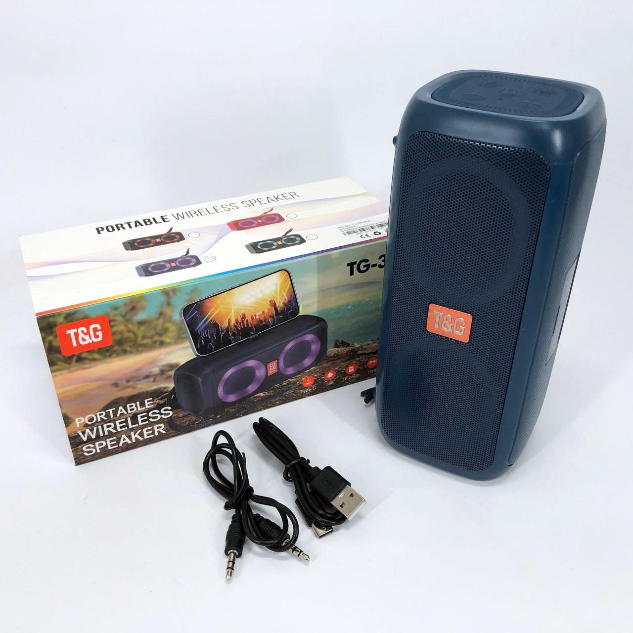 Портативна колонка TG333 2x5W з RGB підсвічуванням - фото 6