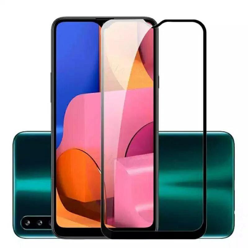 Защитное стекло для Samsung A20s полная проклейка экрана