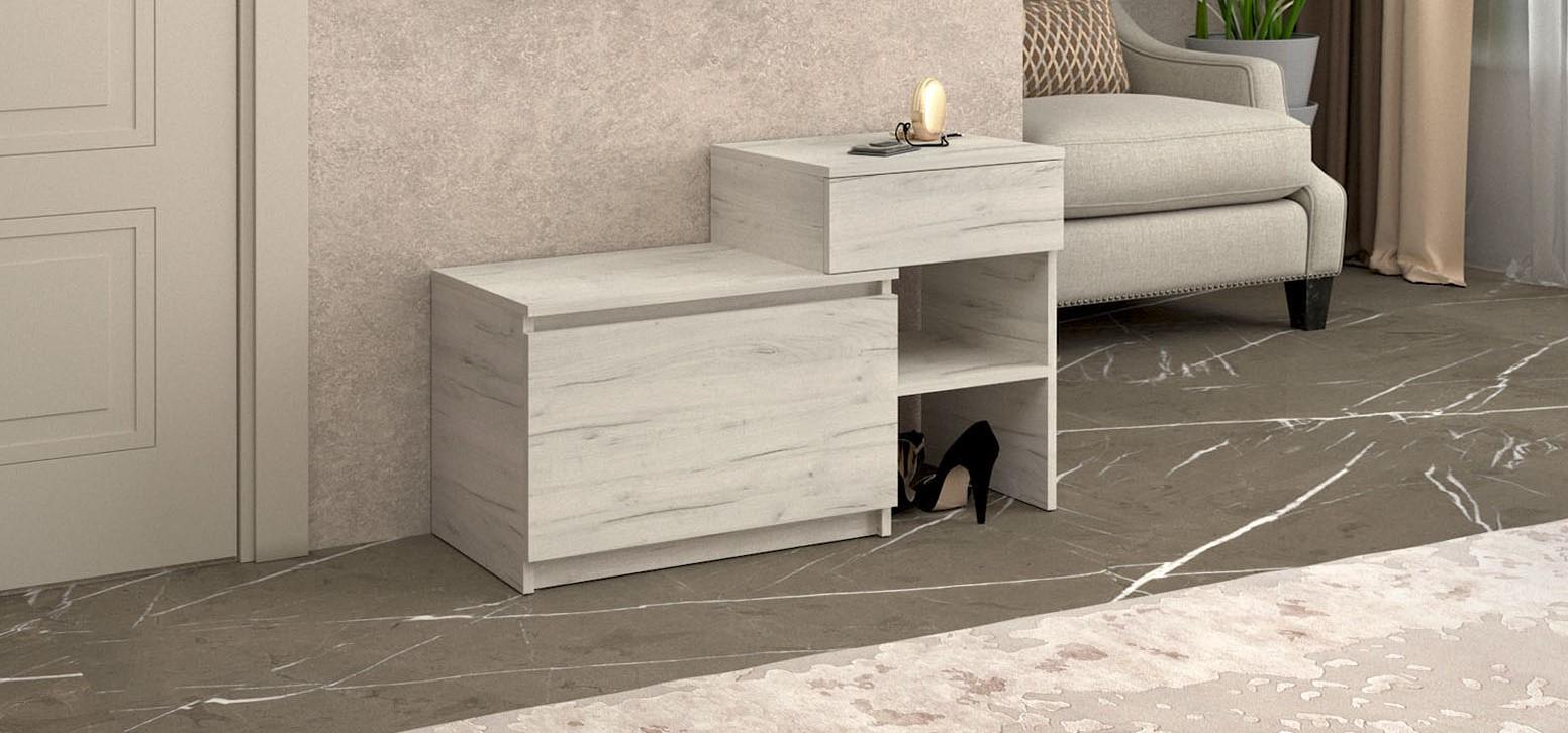 Тумба Мастер Форм Брайт 900х376х590 мм Дуб крафт белый (07895) - фото 2 Тумба Мастер Форм Брайт 900х376х590 мм Дуб крафт белый (07895) - фото 2