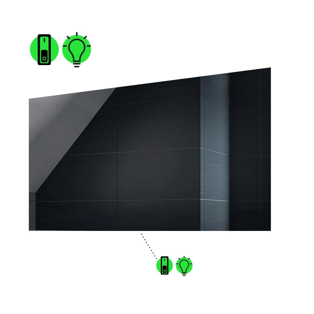 Дзеркало з LED підсвічуванням Lucia з механічним вмикачем 70x60 см (luciag01)