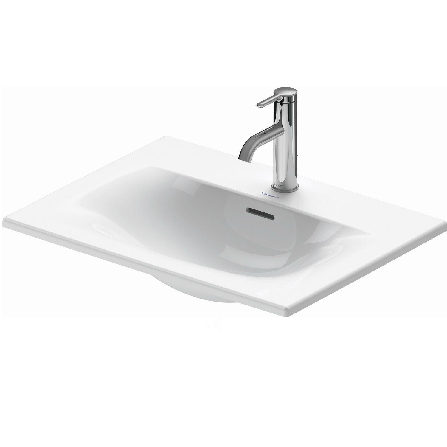 Умивальник врізний DURAVIT Viu 0385600000 600x450x185 мм Білий (112843)