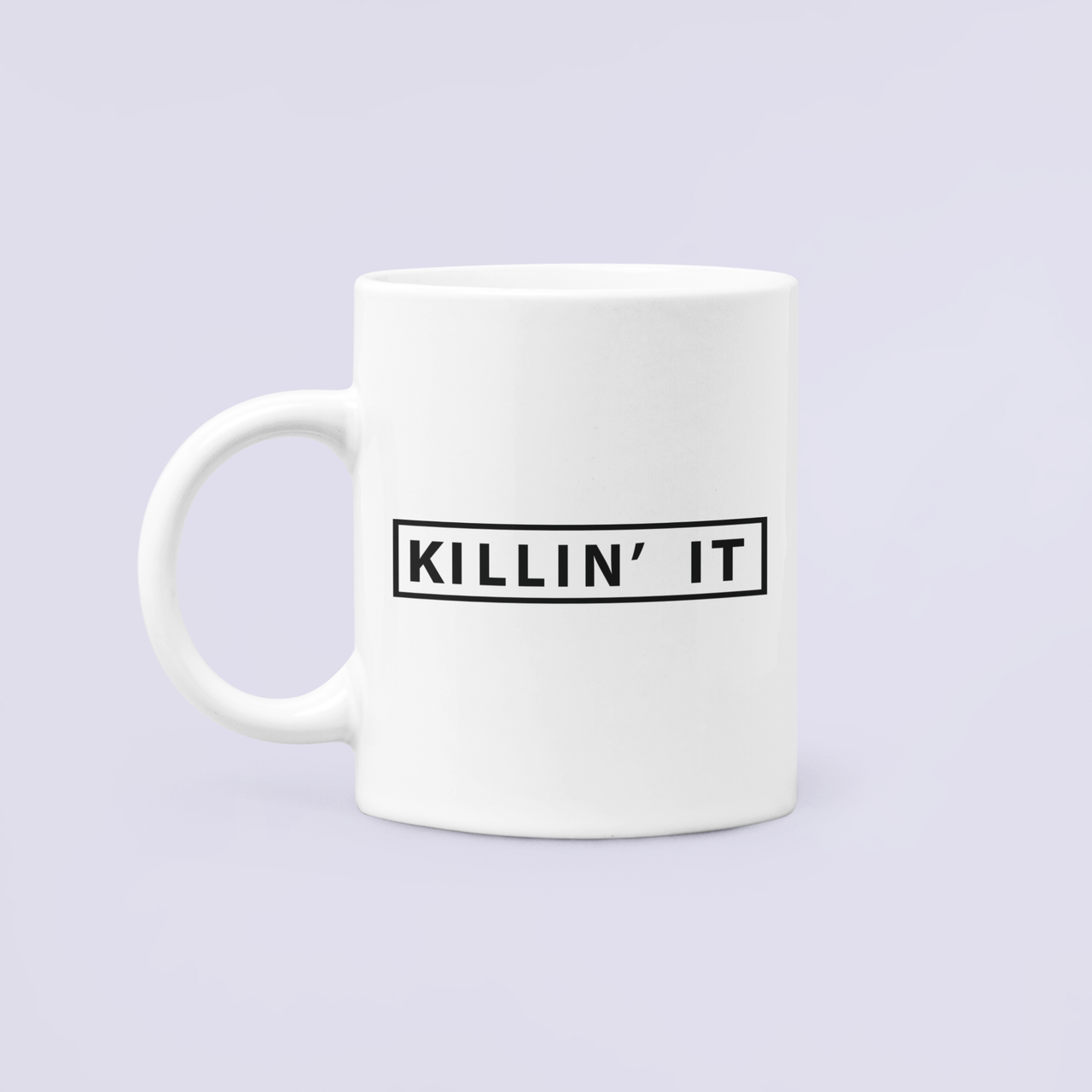 Чашка керамическая с принтом "Killin' it" 330 мл Белый