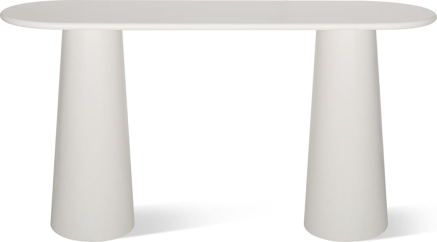 Консольный стол для коридора Orb 150х46 см Ivory gleam (16216)