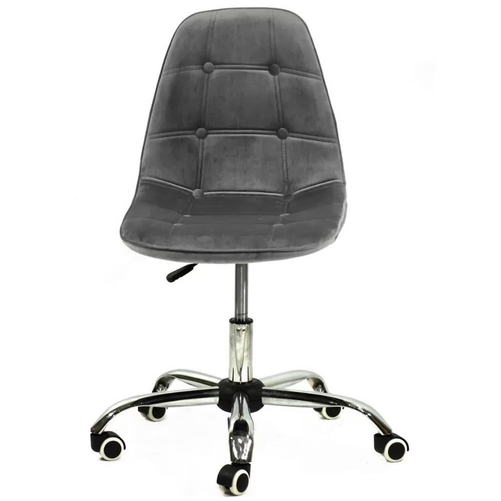 Стілець EAMES SOFT OFFICE оксамит Сірий (114046)