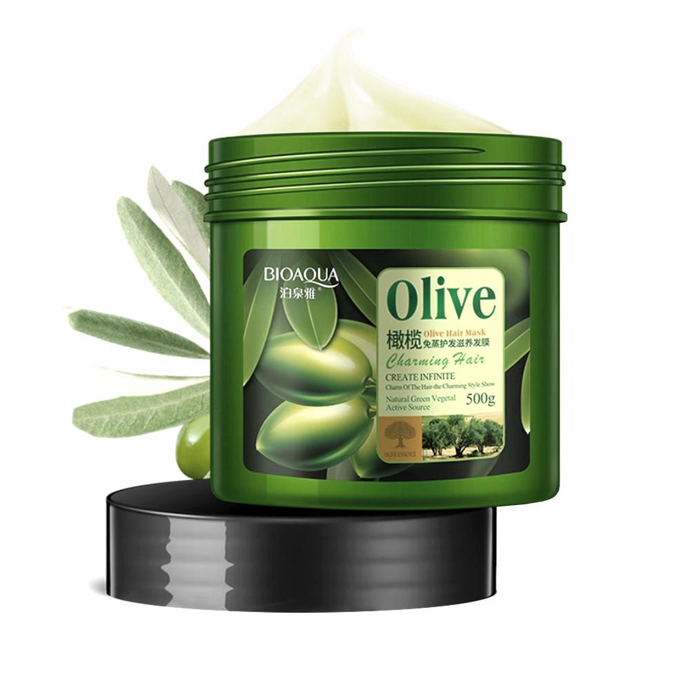Маска для волос BIOAQUA Olive Hair Mask с маслом оливы 500г Маска для волос BIOAQUA Olive Hair Mask с маслом оливы 500г