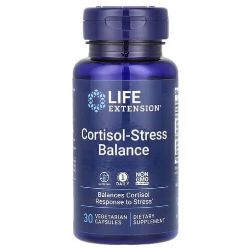 Поддержка надпочечников Life Extension Cortisol-Stress Balance 30 вегетарианских капс. (LEX-23123)