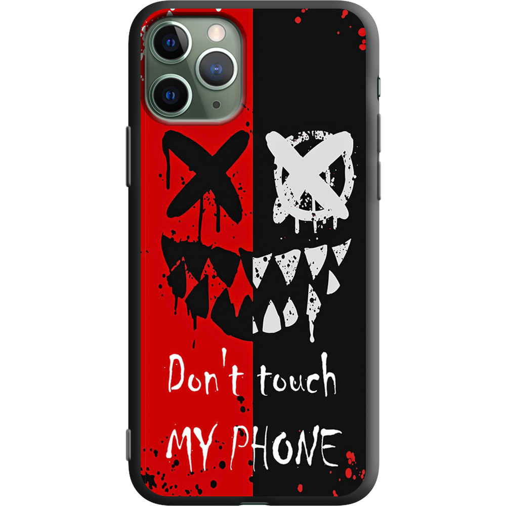 Чехол BoxFace iPhone 11 Pro Bad Smile Черный силикон (38189-up2468-38277)