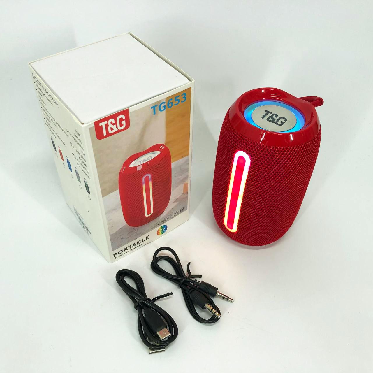 Портативна колонка Bluetooth TG653 USB з ремінцем Червоний - фото 8 Портативна колонка Bluetooth TG653 USB з ремінцем Червоний - фото 8