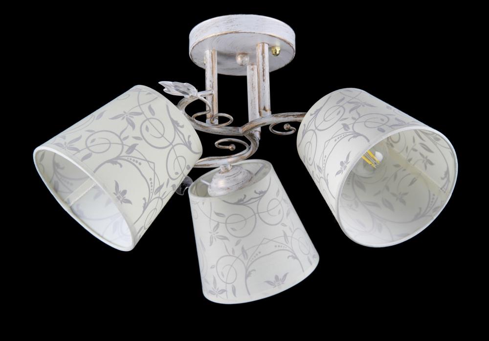 Люстра з плафонами Ray L9054/3 WT+G (IR005802)