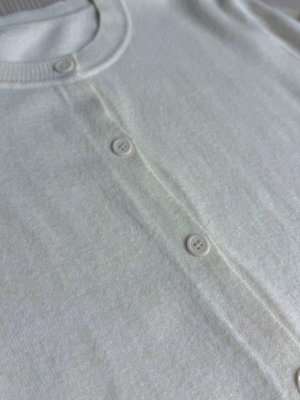 Кардиган жіночий A-N 82896 однотонний на ґудзиках універсальний One Size Білий - фото 8 Кардиган жіночий A-N 82896 однотонний на ґудзиках універсальний One Size Білий - фото 8