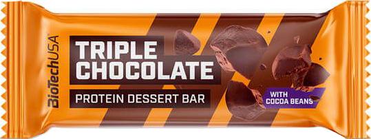 Протеїновий батончик BioTechUSA Protein Dessert Bar 50 г Triple Chocolate