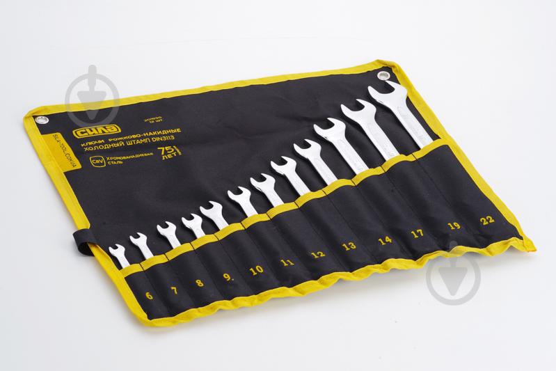 Набор ключей рожково - накидых СИЛА CrV 6-19 22 мм 15 шт (049773)