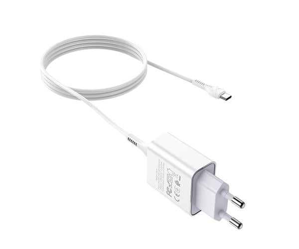 Устройство сетевое зарядное Hoco C81A USB 2,1 A Type-C 1 м White - фото 5 Устройство сетевое зарядное Hoco C81A USB 2,1 A Type-C 1 м White - фото 5