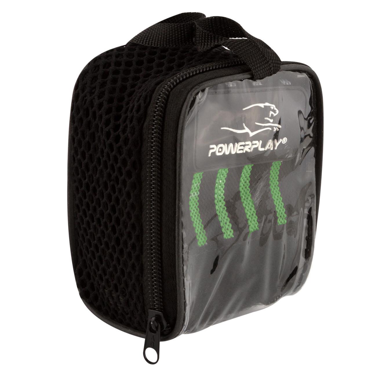 Бинти кистьові PowerPlay 3081 Чорно-Зелений (A-012425) - фото 6