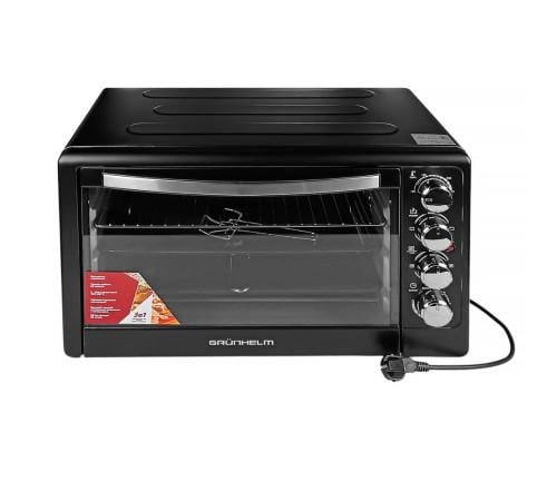 Электропечь Grunhelm GN50ARC 50 л 2200 Вт конвекция/рожон Черный (ML-06886)
