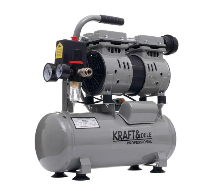 Компресор безмасляний поршневий Kraft&Dele KD1384 9 л 550 Вт (29544315) Компресор безмасляний поршневий Kraft&Dele KD1384 9 л 550 Вт (29544315)